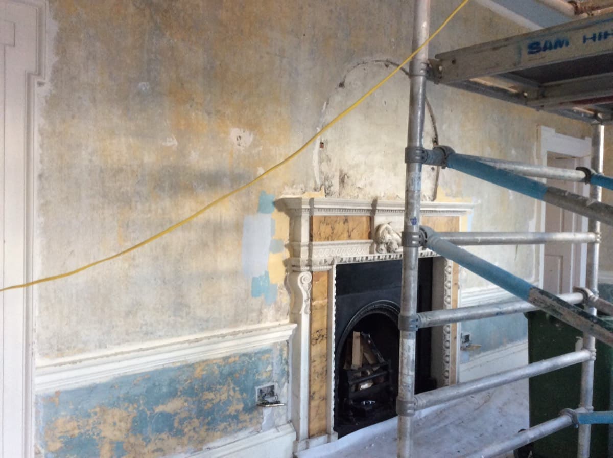 Restoring the original Victorian plasterwork