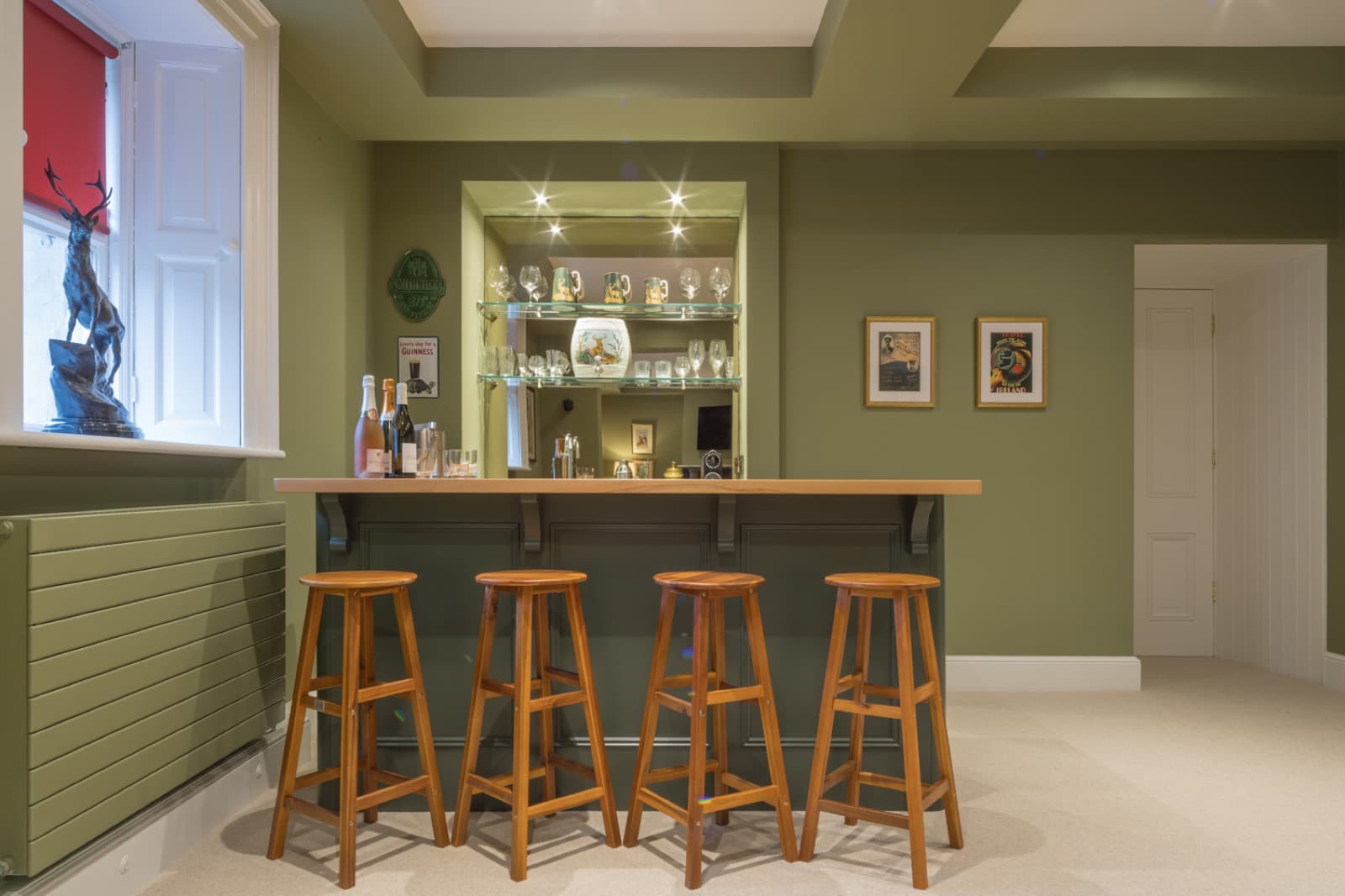 The bar in the games room